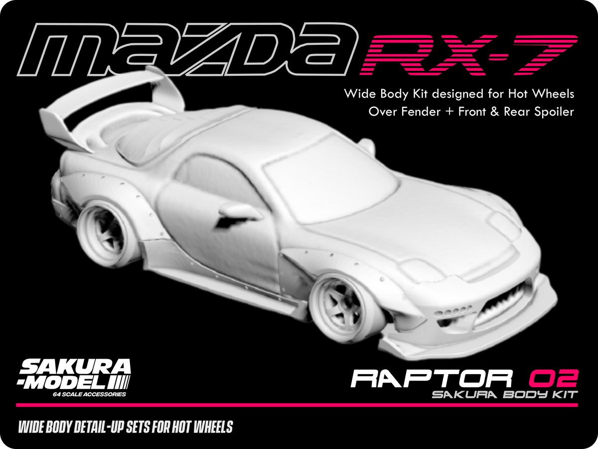 Add on Body kit for Hot Wheels RX7 FD – Sakuramodel
