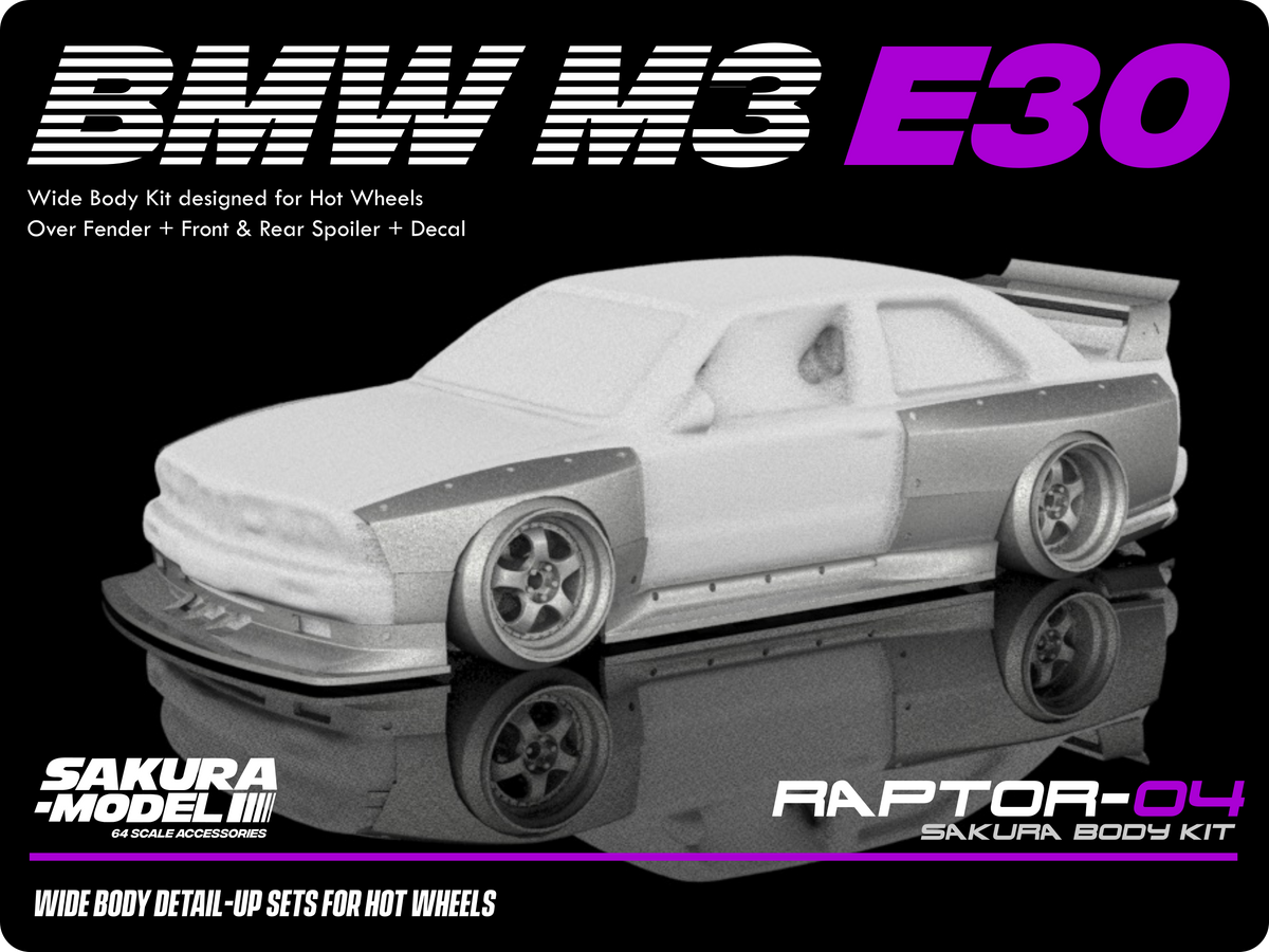 Add on Body kit for Hot Wheels BMW M3 E30 – Sakuramodel