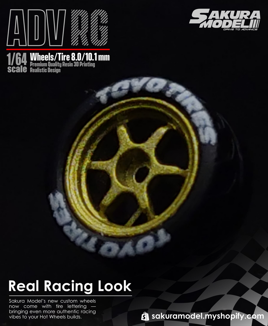 Custom wheel 64 scale model FR ADV RG