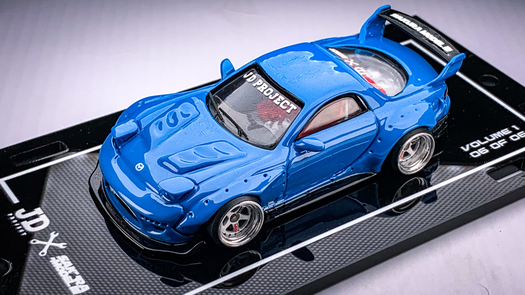 Fd Rx7 Miami Blue Limited Custom by JDP X Sakura Model - Mazda RX7 (FD) - Blue – Sakuramodel