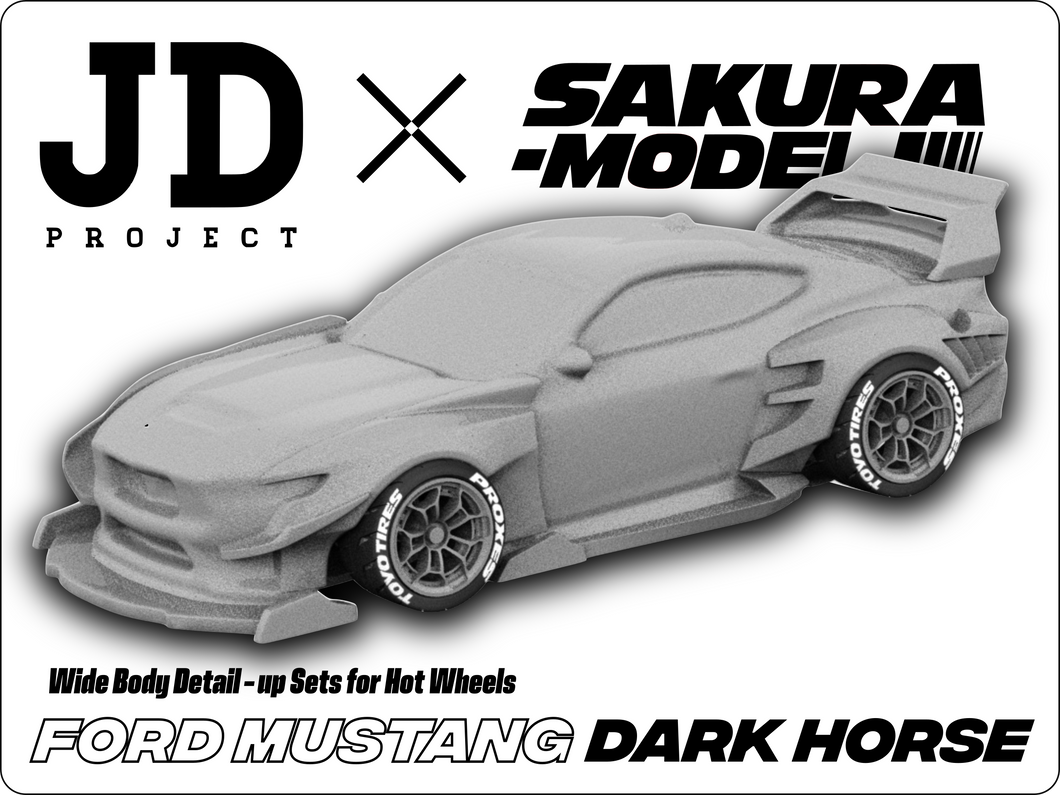 Add on Body kit for Hot Wheels Ford Mustang Dark Horse
