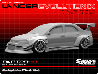 Add on Body kit for Hot Wheels Lancer Evolution IX