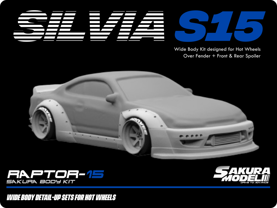 Add on Body kit for Hot Wheels Nissan Silvia S15