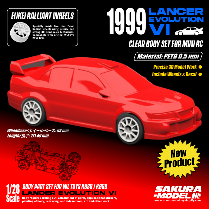Lancer Evolution VI WRC - Clear Body
