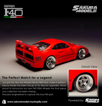 Load image into Gallery viewer, Custom wheel 64 scale model Ferrari F40 OEM Wheels