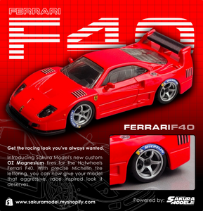 Custom wheel 64 scale model OZ Magnesium F40