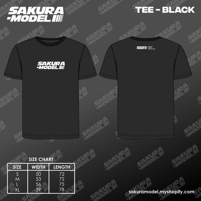 Tee Black - Sakura Model