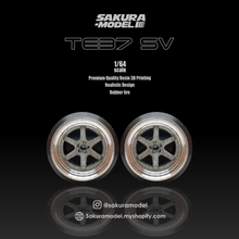 Load image into Gallery viewer, Custom wheel 64 scale model TE37 SV