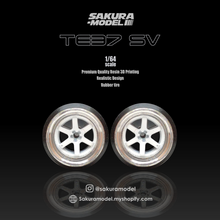 Load image into Gallery viewer, Custom wheel 64 scale model TE37 SV