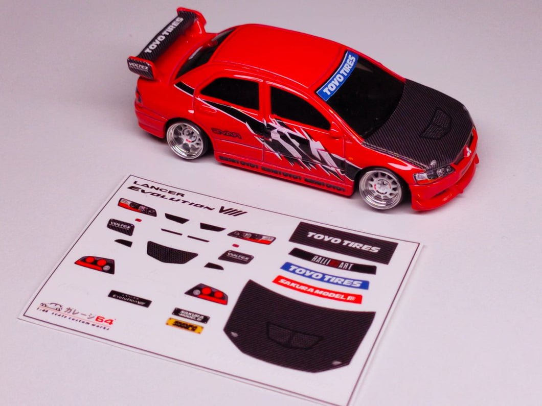 Decal New Hotwheels Lancer Evolution VIII/IX