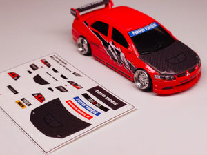 Decal New Hotwheels Lancer Evolution VIII/IX