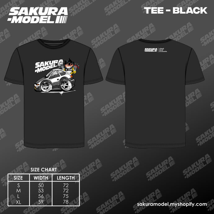 Tee Black - Sakura Model AE86 2