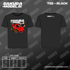 Tee Black - Sakura Model RX-7 III