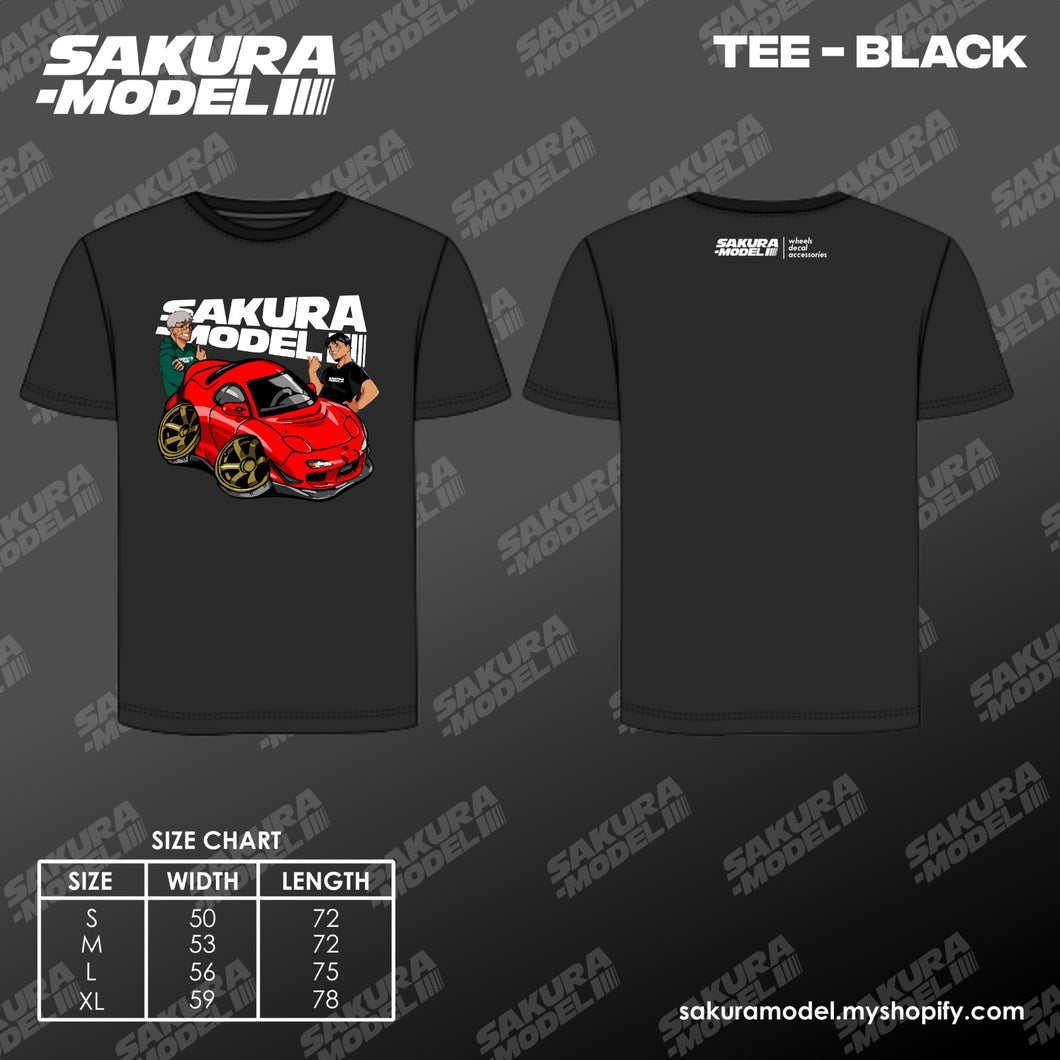 Tee Black - Sakura Model RX-7 III