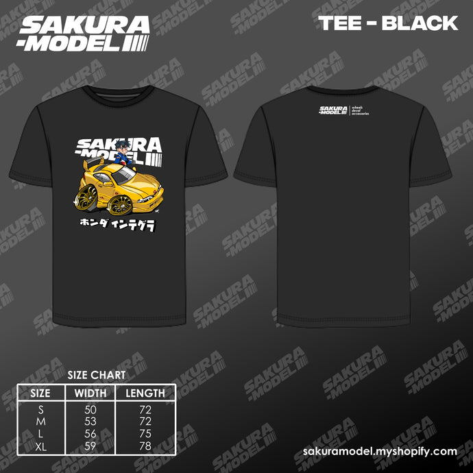 Tee Black - Sakura Model Integra