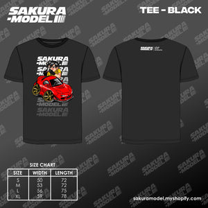 Tee Black - Sakura Model RX-7 II