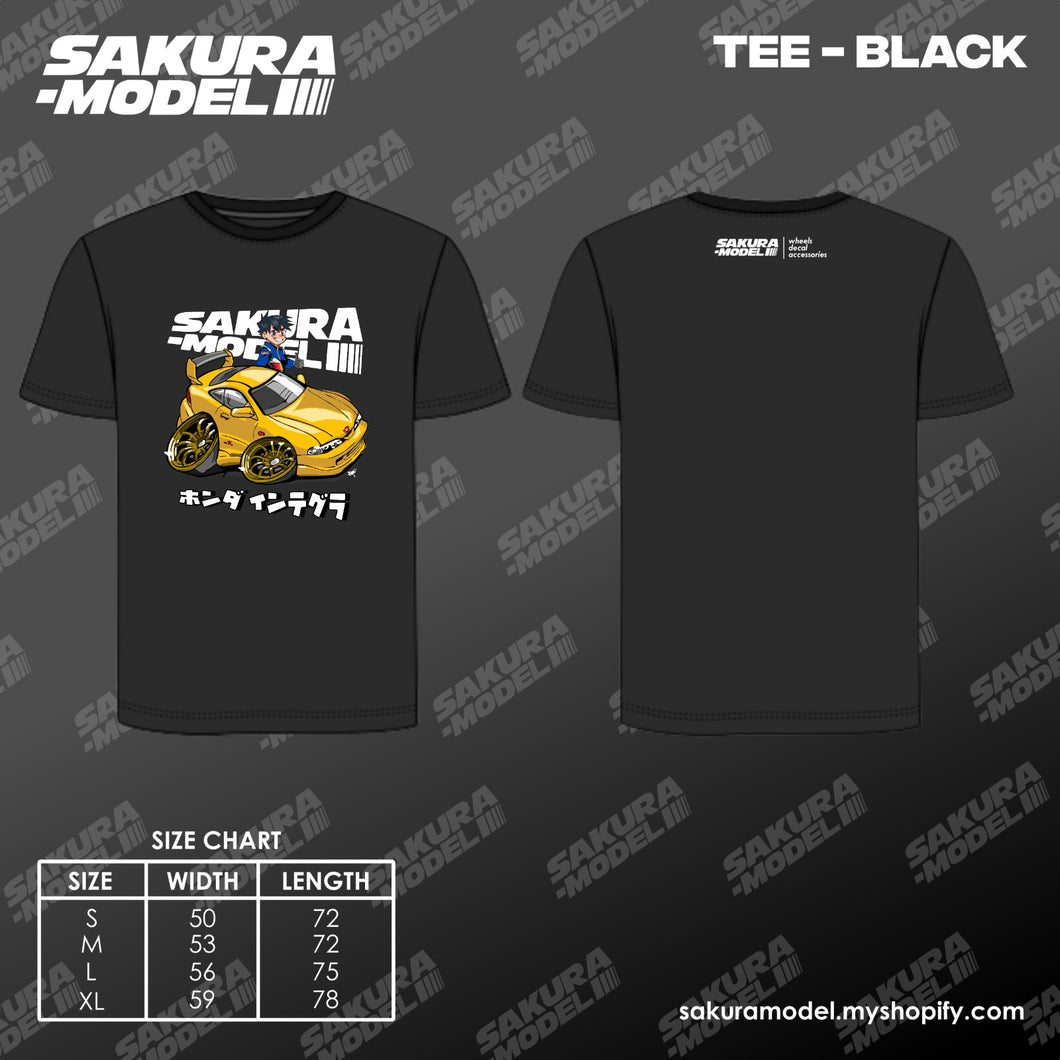 Tee Black - Sakura Model Integra