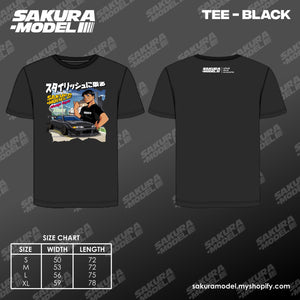 Tee Black - Sakura Model R32 Widebody 1