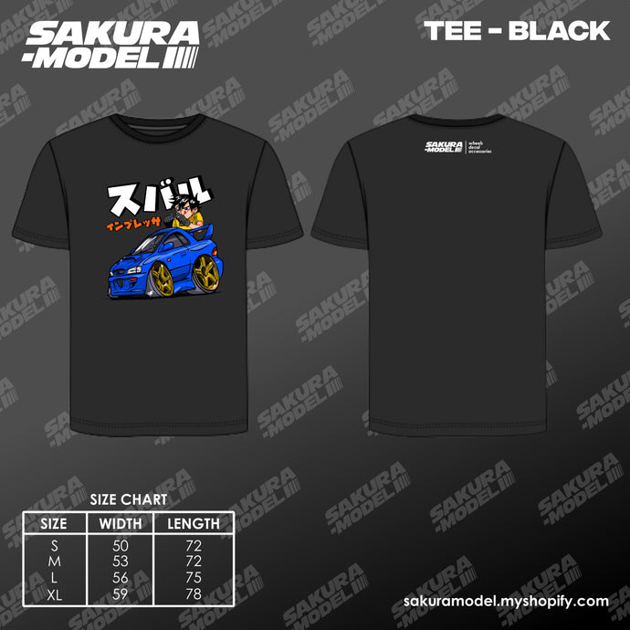 Tee Black - Sakura Model Subaru Impreza 2
