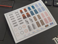 Detailing Decal for Hotwheels Interior V.3