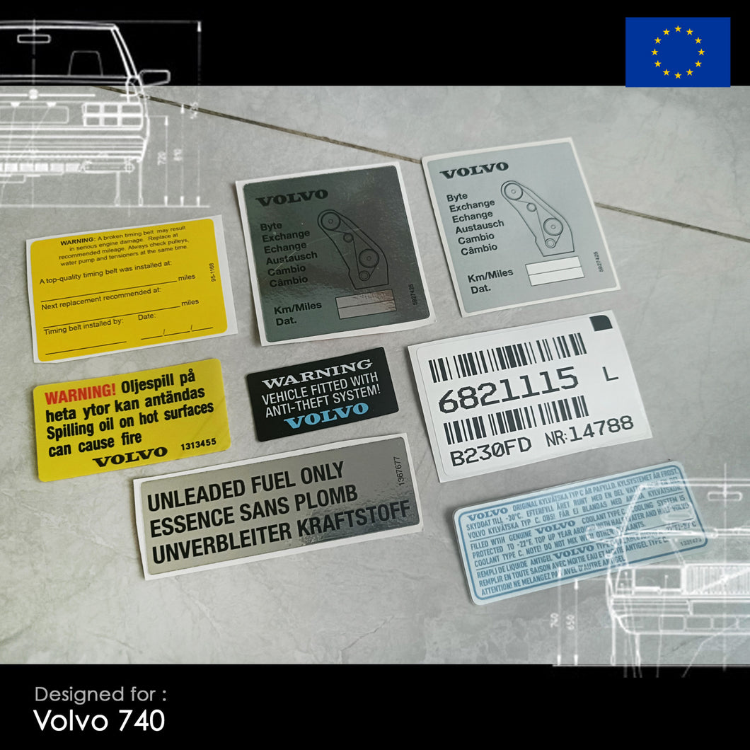 Restoration decal VOLVO 740