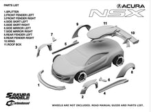 Load image into Gallery viewer, Add on Body kit for Hot Wheels Acura NSX
