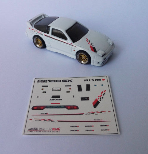 Decal Hot Wheels Nissan 180SX Nismo