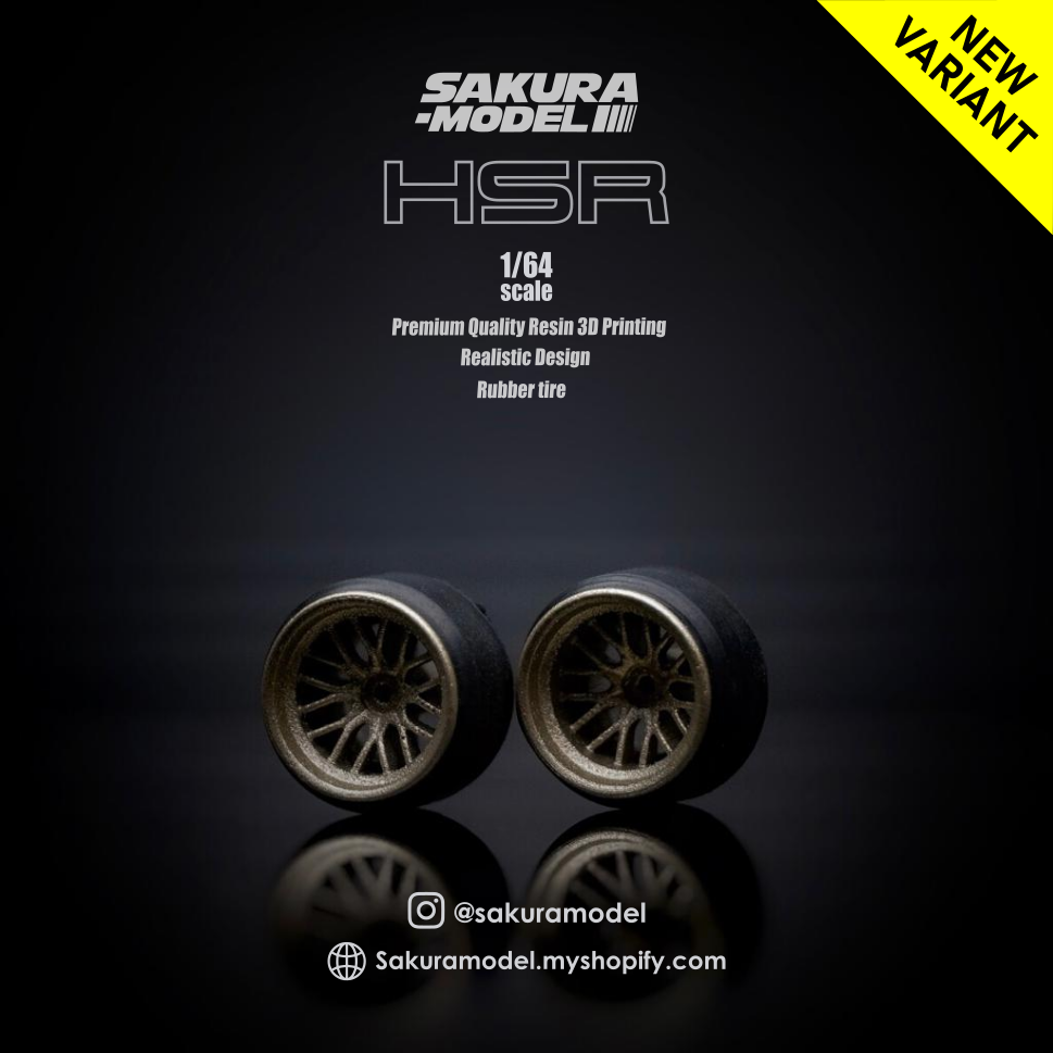 Custom wheels 64 scale model HSR – Sakuramodel
