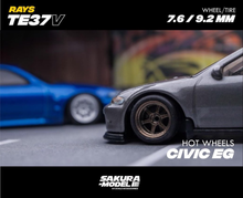 Load image into Gallery viewer, Custom wheels 64 scale model TE37 V