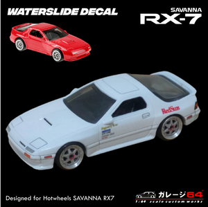 Decal set Hot Wheels '89 Savanna RX7