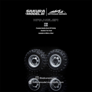 Custom wheel 64 scale model Jeep Wrangler OEM Rims