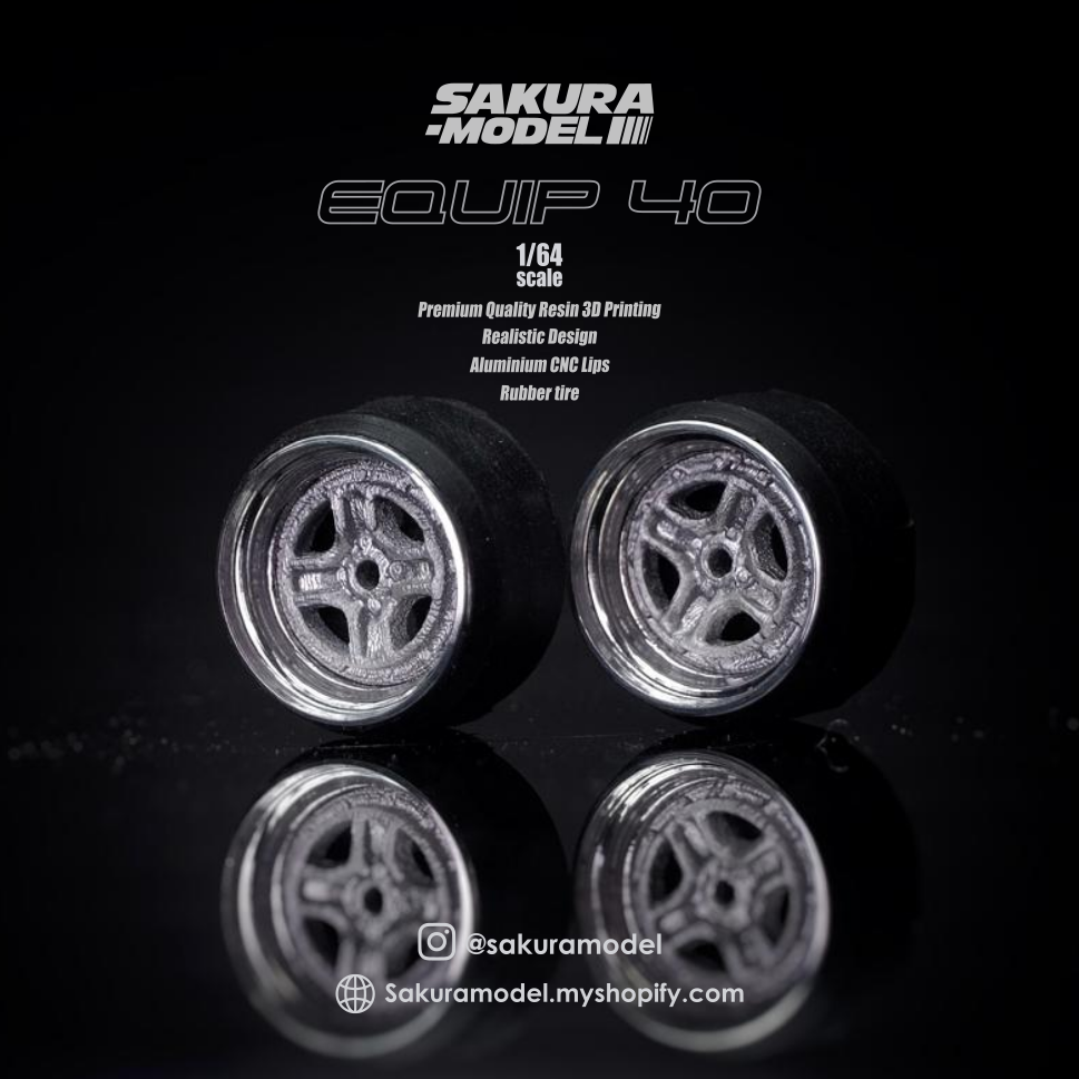 Custom wheel 64 scale model Equip 40 – Sakuramodel Custom wheel 64 scale model Equip 40 – Sakuramodel