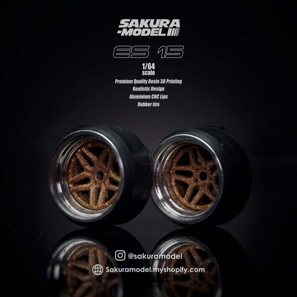 Custom wheels 64 scale model ESR ES15 – Sakuramodel
