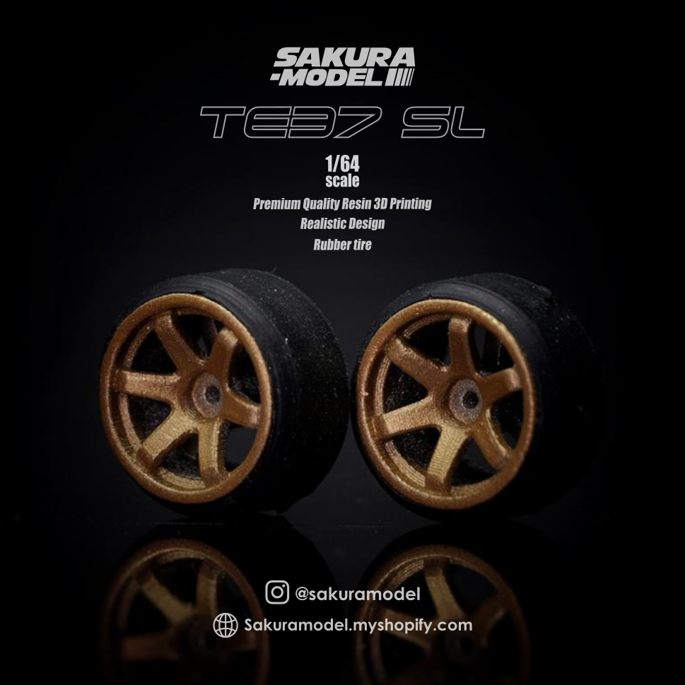 Custom wheels 64 scale model TE37 SL