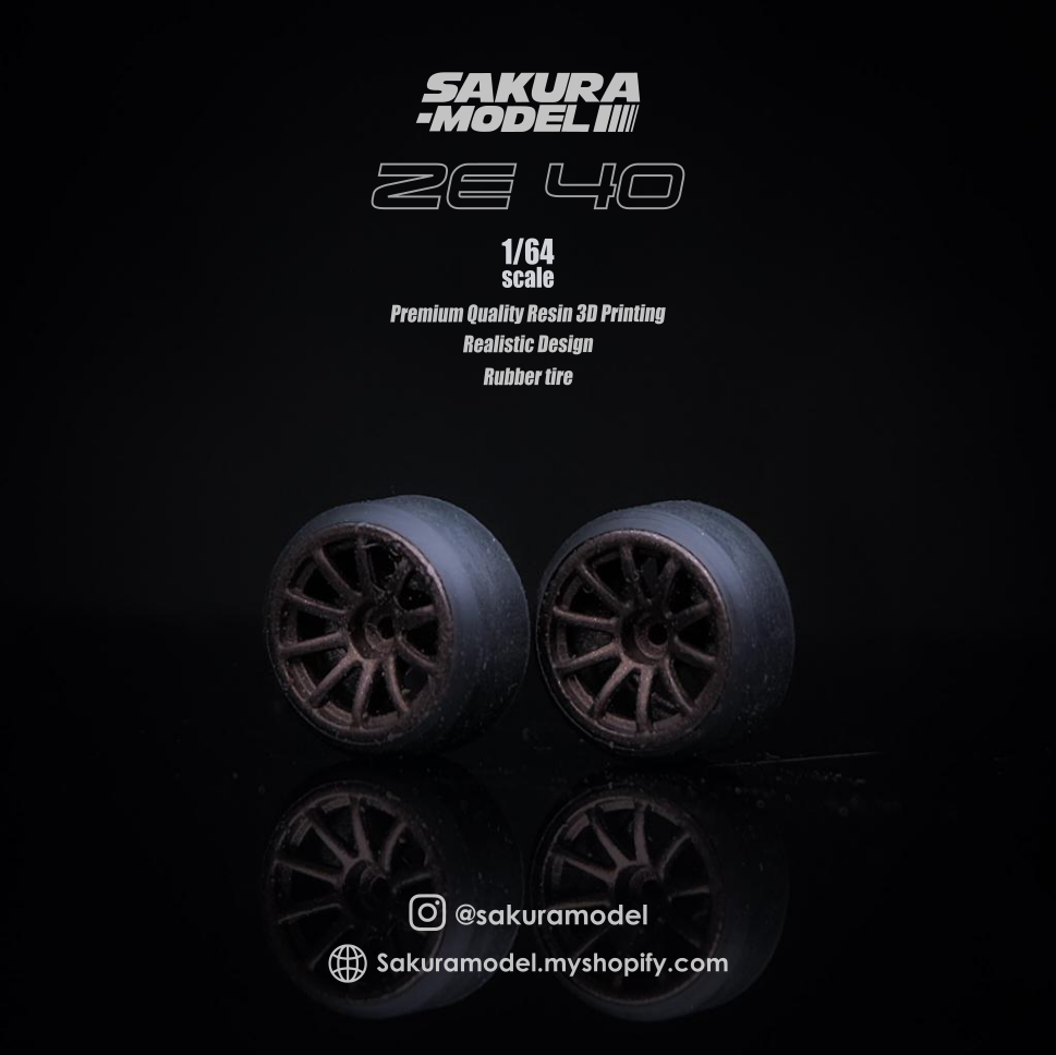 Custom wheel 64 scale model ZE40 – Sakuramodel