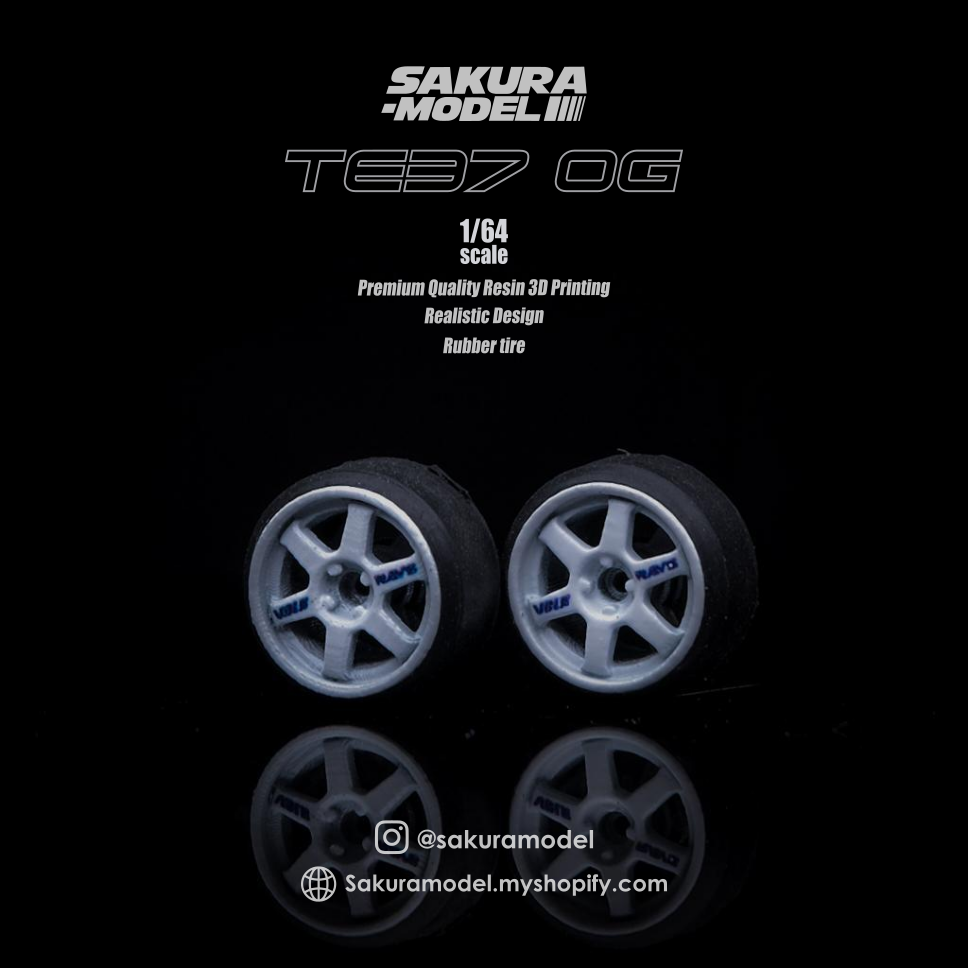 Custom wheels 64 scale model TE37 OG