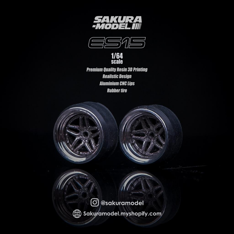 Custom wheels 64 scale model ESR ES15