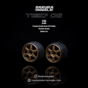 Custom wheels 64 scale model TE37 OG