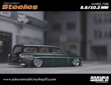 Load image into Gallery viewer, Custom wheel 64 scale model Banded Steelies