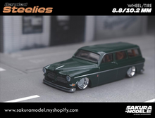 Load image into Gallery viewer, Custom wheel 64 scale model Banded Steelies