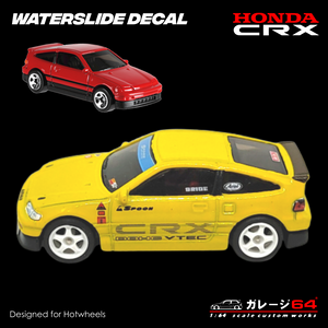 Decal Set Hot Wheels Honda CRX Spoon