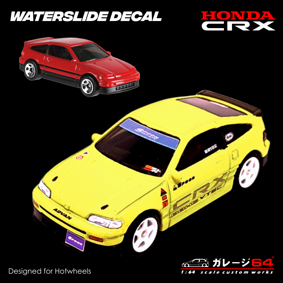 Decal Set Hot Wheels Honda CRX Spoon Sakuramodel