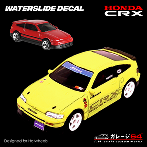 Decal Set Hot Wheels Honda CRX Spoon