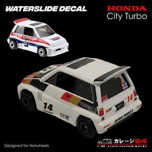 Decal Set Hot wheels Honda City Turbo