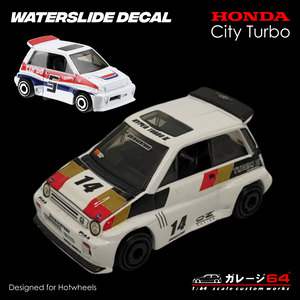 Decal Set Hot wheels Honda City Turbo