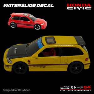 Decal Set Hot Wheels Civic EF Spoon