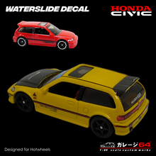 Load image into Gallery viewer, Decal Set Hot Wheels Civic EF Spoon