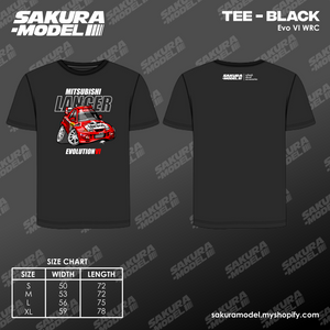 Tee Black - Lancer Evo VI WRC