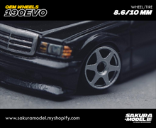 Load image into Gallery viewer, Custom wheels 64 scale model OEM 190Evo