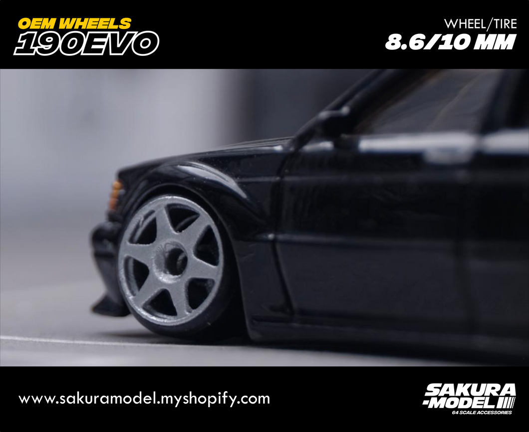 Custom wheels 64 scale model OEM 190Evo